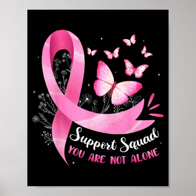 Poster Suprt Squad Conscientização sobre o Câncer de Mama (Frente)