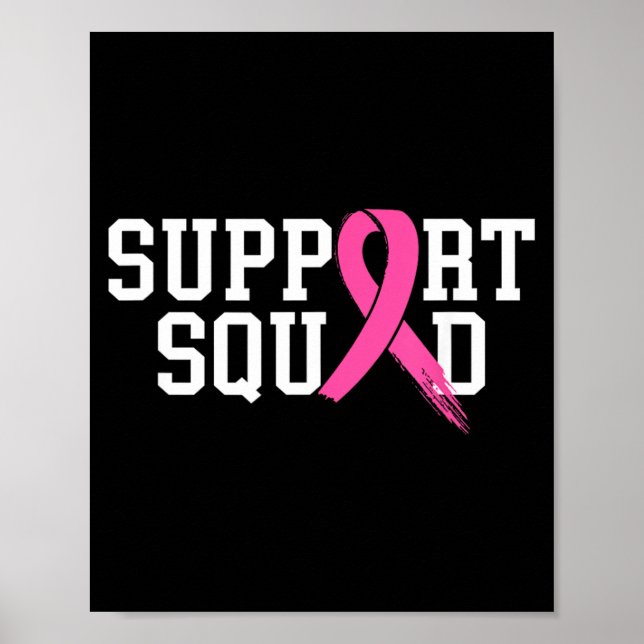Poster Suprt Squad Mês de Conscientização do Câncer de Ma (Frente)