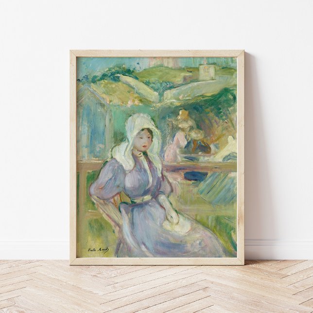 Poster Sur La Plage À Portrieux | Berthe Morisot (Criador carregado)