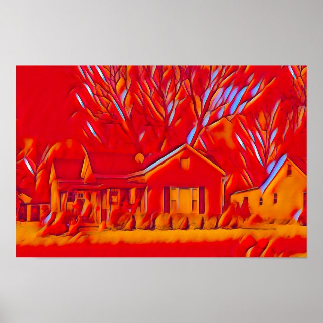 Poster Surburbs Vermelhos (Frente)