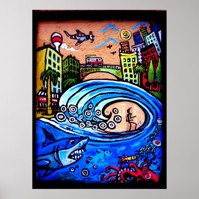 Poster surf (Frente)