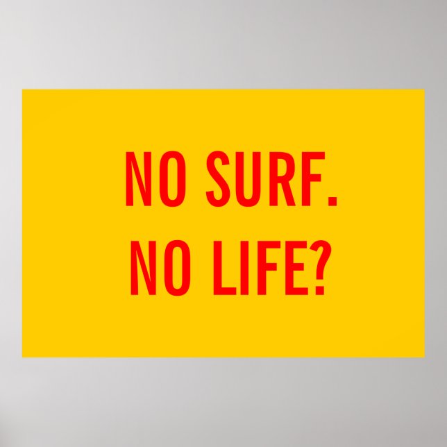 Pôster surf (Frente)