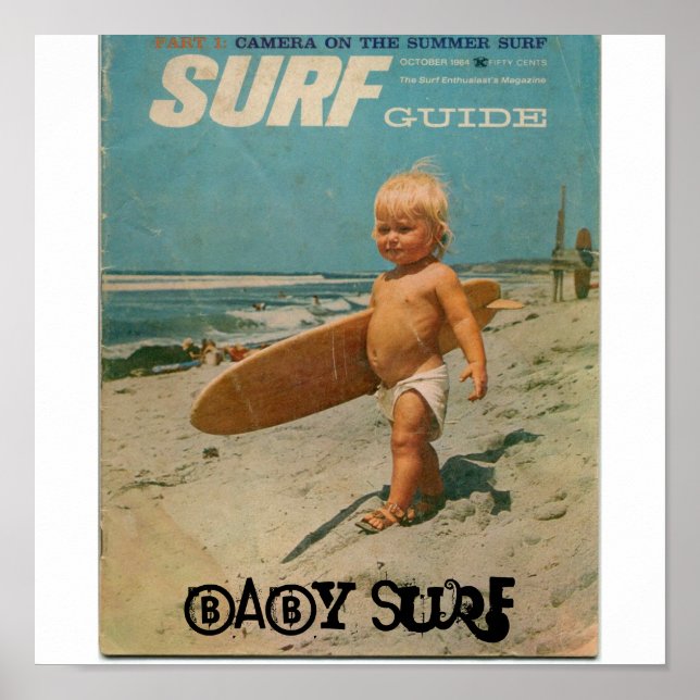 Poster surf bebê, Surf bebê (Frente)