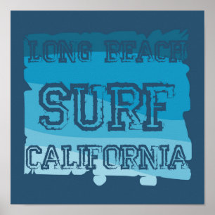 Poster Surf Califórnia de Long Beach