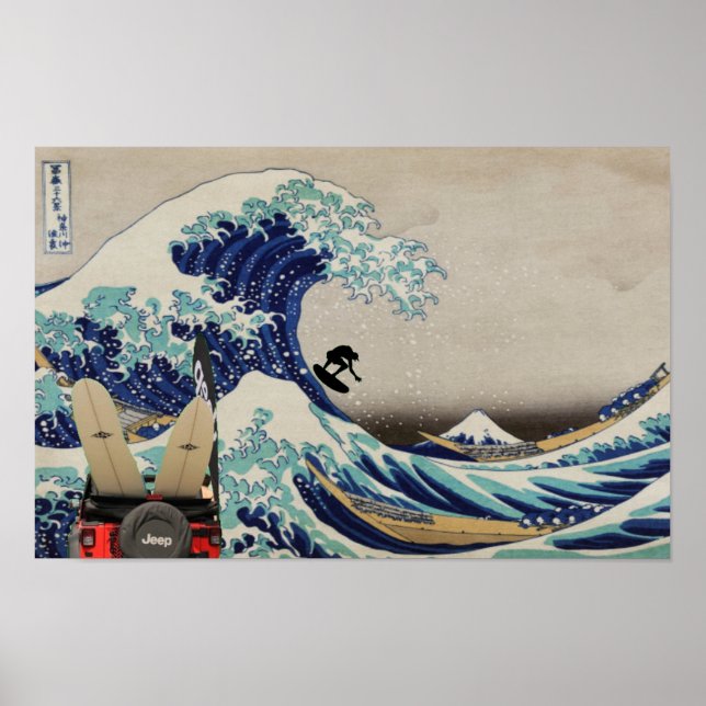 Poster Surf da onda do Excelente (Frente)