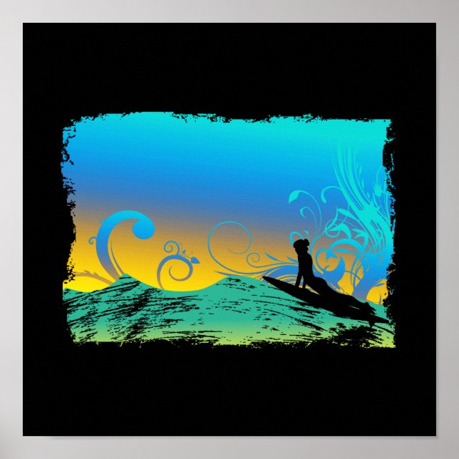 Pôster Surf Girl (Frente)