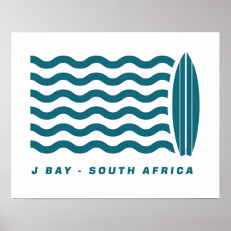 Poster Surf Jeffreys Bay África do Sul