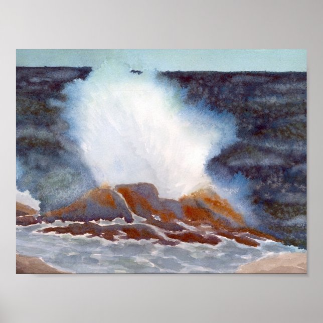 Pôster Surf Onda Oceânica (Frente)