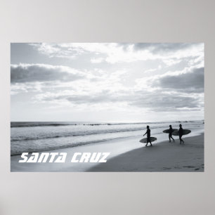 Poster Surf Papais noeis Cruz California