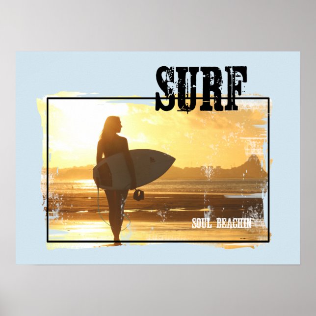 Poster Surf Surfer Girl (Frente)