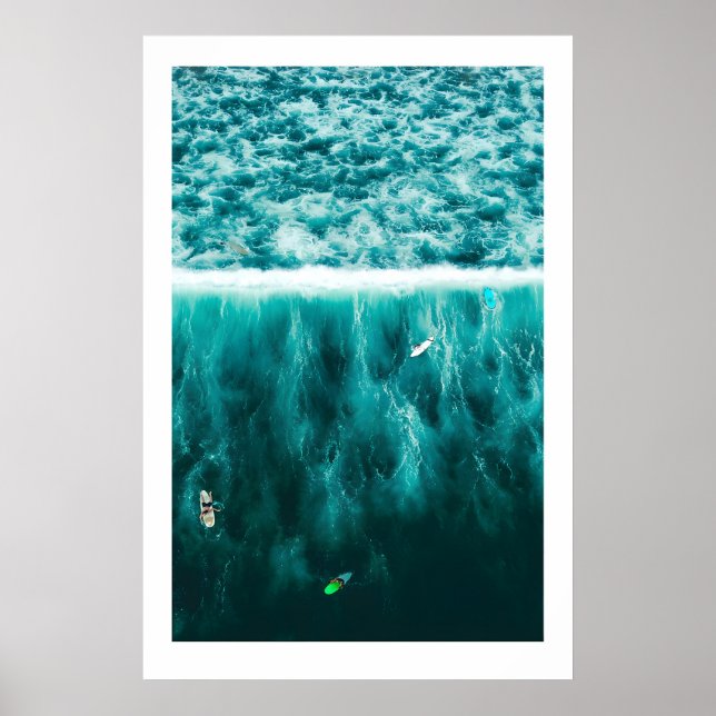 Poster Surf Triptych Art Prints Scandi Ocean Beach (Frente)