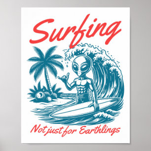 Poster Surf Ufp Ufo Engraçado Não é Só Para Terrestres Be