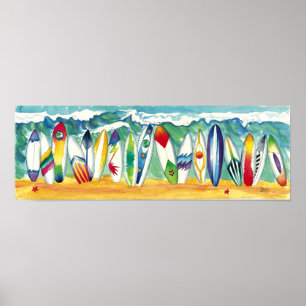 Poster surfando do impressão dos EUA