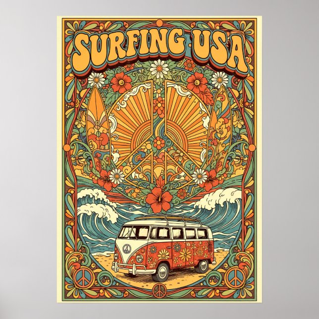 Poster Surfando EUA V02 (Frente)