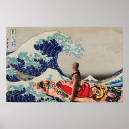 Poster Surfar a Grande Onda