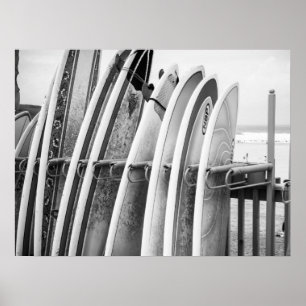 Poster Surfboards na Arte Costeira de Rack de Praia