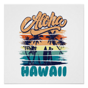 Pôster Surfe - Aloha Havaí