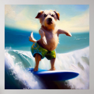 Poster Surfe de Cães