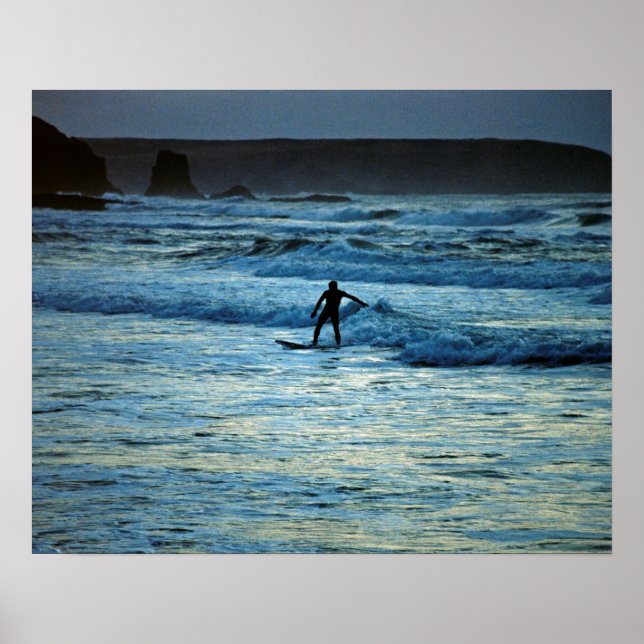 Poster Surfe de Cornwall (Frente)