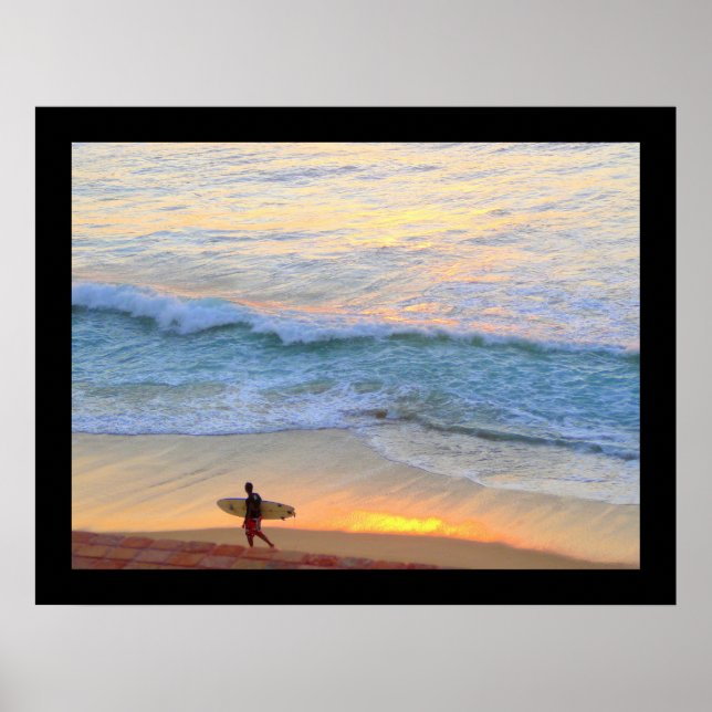 Pôster Surfe em Baja, México (Frente)