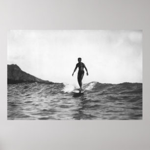 Poster Surfe em Honolulu Hawaii