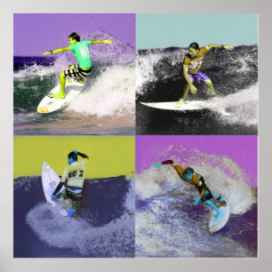 Poster Surfe Popart 2, Copyright Karen J. Williams