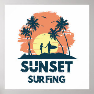 Poster Surfe - Surfe no Sunset