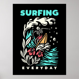 Poster Surfe todo dia
