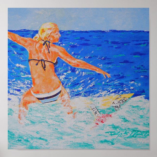 Poster Surfer Girl (Frente)