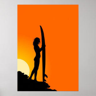 Poster Surfer Girl