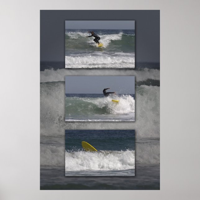 Pôster Surfer Triptych (Frente)