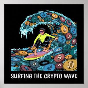Poster Surfing Crypto