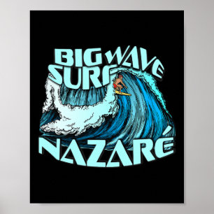 Poster Surfista de Grandes Ondas Onda de 100 Pés Surf Naz