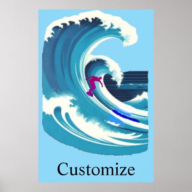 Poster Surfista de Grandes Ondas Thunder_Cove (Frente)