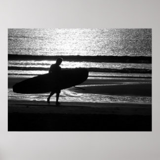 Poster Surfista na areia