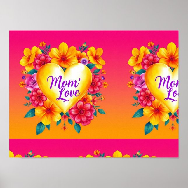Poster Surge de Amor Energetico da Mãe (Frente)
