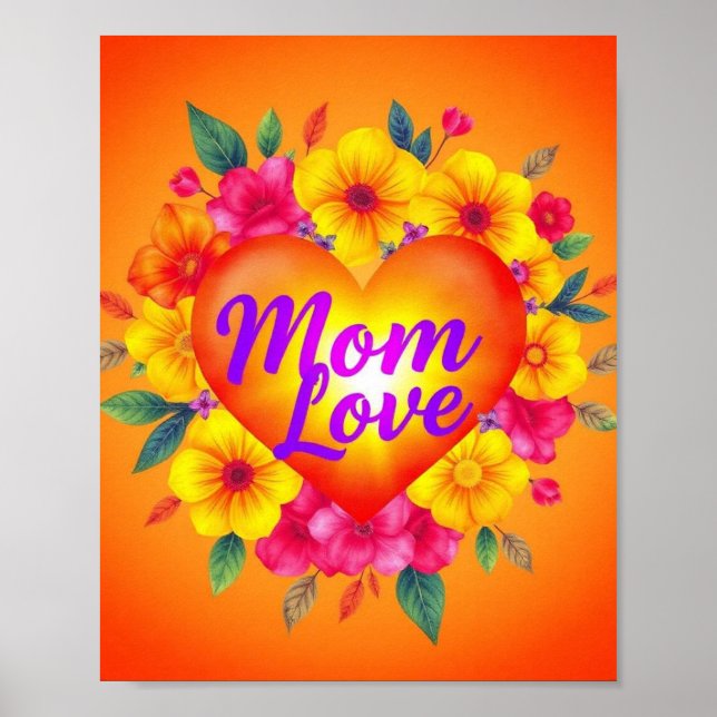 Poster Surge de Amor Energetico da Mãe (Frente)