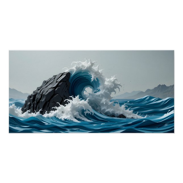 Pôster Surge de Tempestade em Papel (Frente)