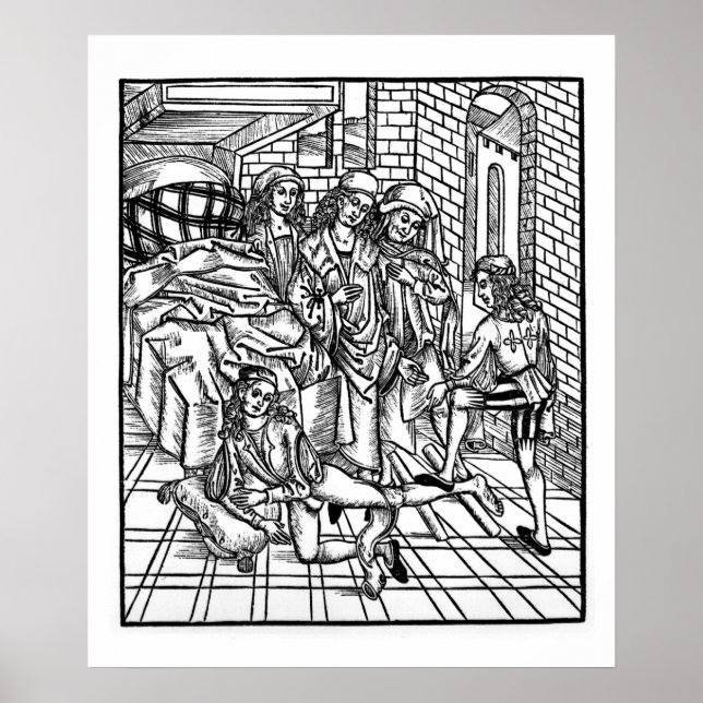 Pôster Surgeon directs as an assistant breaks and resets (Frente)