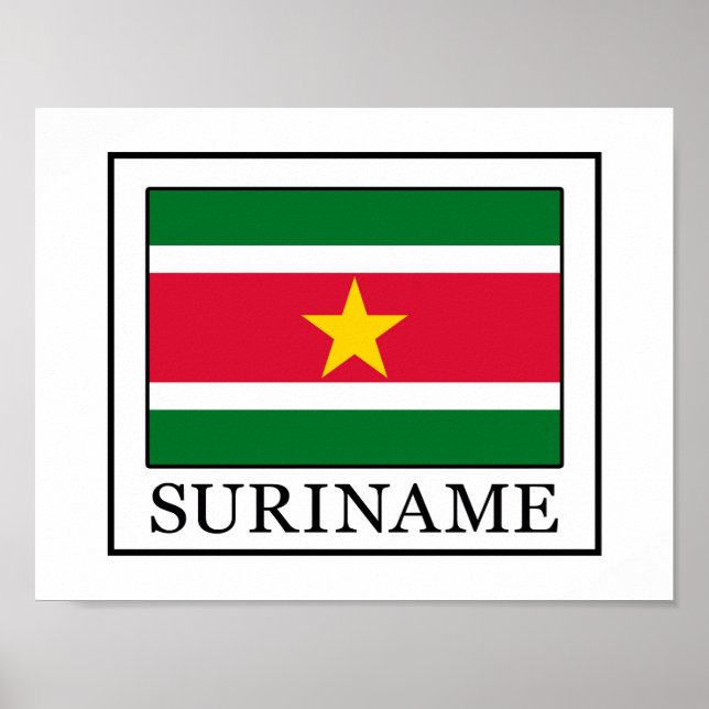 Pôster Suriname (Frente)