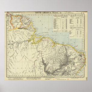 Pôster Suriname e Brasil