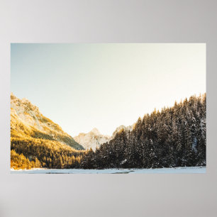 Poster Surpreendente dia de outono de neve