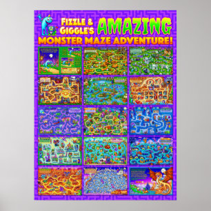 Poster surpreendente do labirinto do monstro do