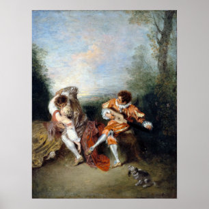 Poster Surpresa do La de Jean-Antoine Watteau