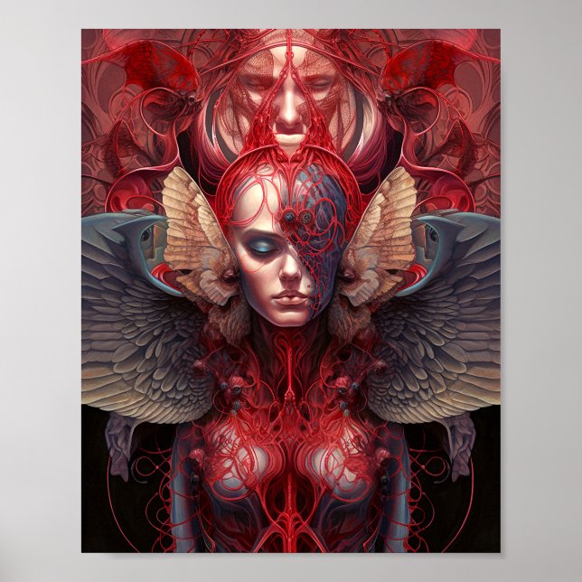 Poster Surreal Angel Trabalho de arte (Frente)
