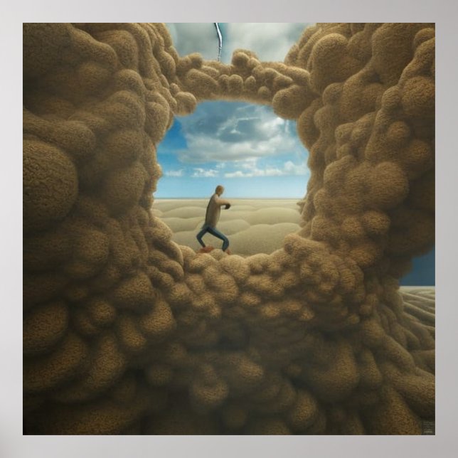 Poster Surreal Art Abstrato a outro filme (Frente)