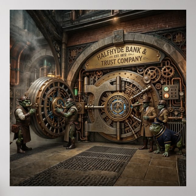 Poster Surreal Image Halfhyde Bank Vault (Frente)