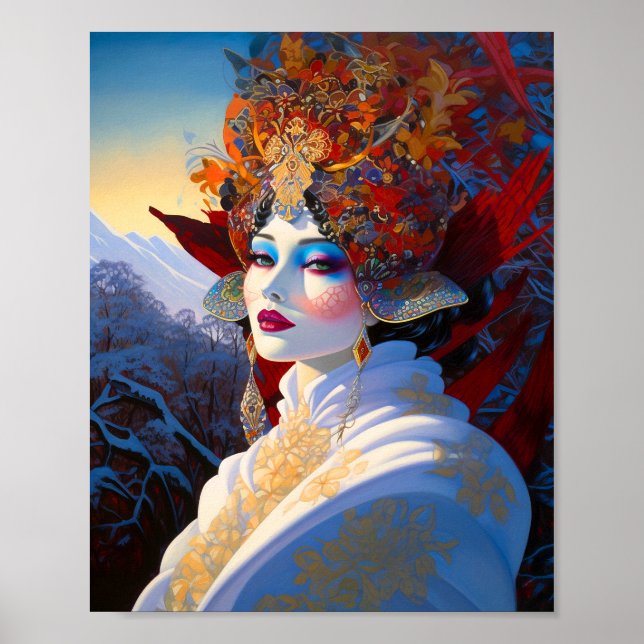 Poster Surreal Lady Fantasy Art (Frente)