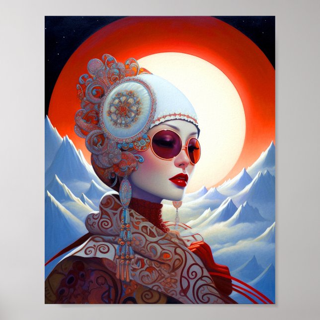 Poster Surreal Lady Fantasy Art (Frente)