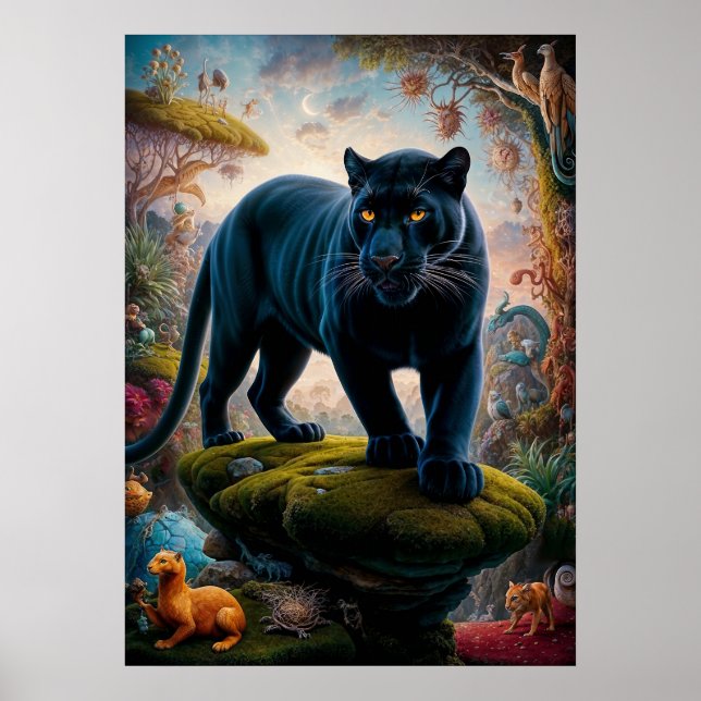 Poster Surreal Panther Safari (Frente)